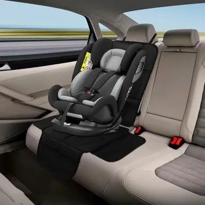 Produktbild von Famanu Autositzschutz für Kindersitze - 6 mm dick, atmungsaktives Material