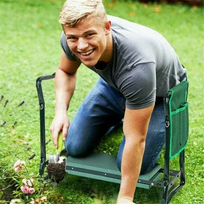 Produktbild von Famanu Gartenbank Multifunktionale Gartenkniebank - Grün