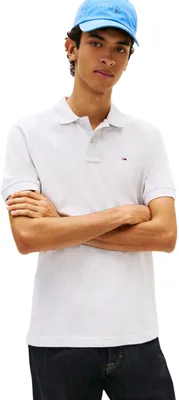 Productafbeelding van Tommy Jeans herenpoloshirt, model Essential, regular fit, kleur: grijs (lichtgrijs), maat: S
