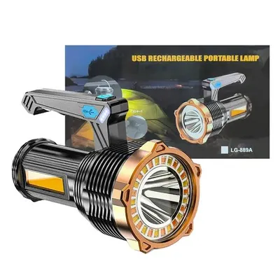 Produktbild von LED Handscheinwerfer USB Wiederaufladbar 4 Lichtmodi mit 1200mAh Akku
