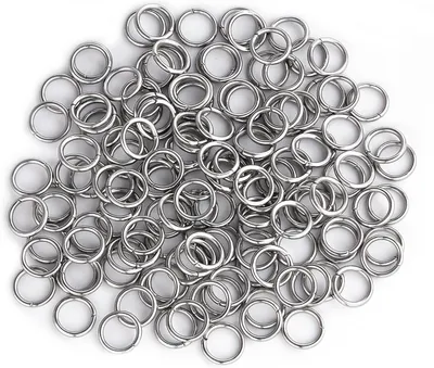 Produktbild von Metall-Verbindungsringe 7 mm, 2000 Stück, rostfrei, für Schmuck und Basteln