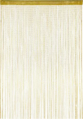 Produktbild von relaxdays 1 x Fadenvorhang Glitzer gold 145x245 cm