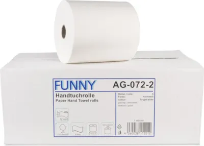 Produktbild von Handtuchrollen Funny - mit Spezialkern - 21 cm/130 m/ Ø 19 cm - 12 Rollen