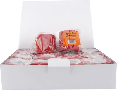 Produktbild von Rote 12er Haftbandagen – Selbsthaftend, Elastisch & Vielseitig 50mm x 4500mm für Verband Fixierung