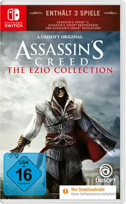 Obrázek produktu pro Assassin's Creed The Ezio Collection (Code in a Box) - Nintendo Switch | 3 hry v 1 - AC II, Brotherhood & Revelations - Epický příběh vraha