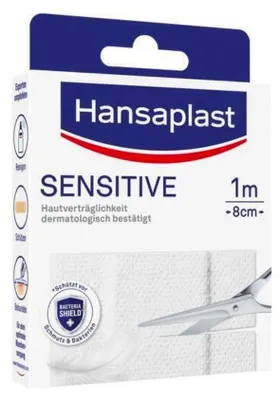Produktbild von Hansaplast Sensitive 1 m x 8 cm - B00PKI0P7A | Packung (1 m)