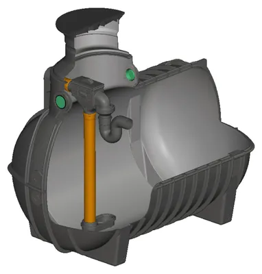 Produktbild von Regenwasser Zisterne 3000 Liter AQUA-RONDO für Haustechnik