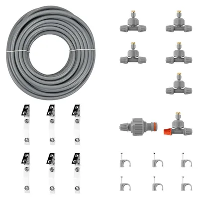 Immagine prodotto di Bradas WL-Z1008 Set di irrigazione a nebulizzazione per giardino Bradas WHITE LINE, 8 m