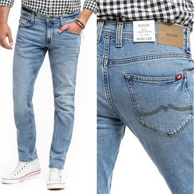 Produktbild von MUSTANG, Herren Jeanshosen, Slim fit, OREGON TAPERED, W31 L32, Blau, Jeans, baggyjeans, buggy