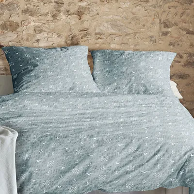 Produktbild von Irisette Seersucker Bettwäsche-Garnitur Easy 8603 Farbe jade Größe 135x200+80x80
