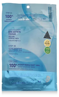 Immagine prodotto di VT Cosmetics Hydrop Reedle Shot 100 hL Maschera idrogel 2 fasi 33 g