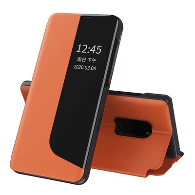 Obrázek produktu pro Pouzdro pro Huawei Mate 20, Smart View Okénko Flip StojánekPolyuretanKožené Ochranné Pouzdro pro Huawei Mate 20 Pomerančový
