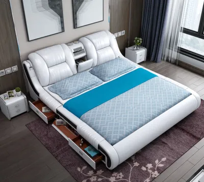 Obrázek produktu pro Multifunktion Sofa Bett xxl Big Betten Boxen USB Hotel Leder Polster Schubladen