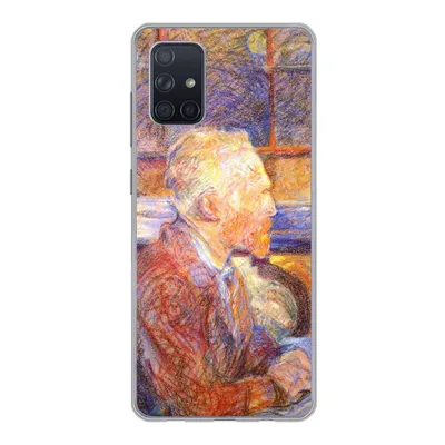 Produktbild von MuchoWow® Handyhülle Schutzhülle Hülle für Samsung Galaxy A51 Porträt von Henri de Toulouse-Lautrec - Vincent van Gogh Silikon Softcase Handy Hülle - Schutzabdeckung
