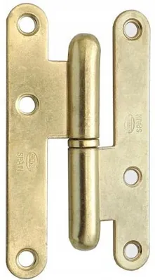 Produktbild von AMIG Türscharnier 405 Stahl Messingfarben Links 95x52x2mm