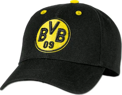 Produktbild von Kappe Borussia Dortmund Baumwolle schwarz größenverstellbar BVB Emblem