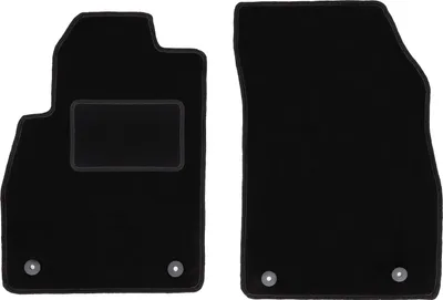Immagine prodotto di Wielganizator tappetini auto velours anteriori adatto per Opel Astra J (2009-2015, hatchback, berlina, station wagon, sports tourer) neri, set 2 pz, con fissaggi