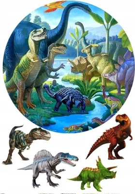 Produktbild von Dinosaurier Dino Jurassic Tortenaufleger Torte Tortenbild Zuckerbild Premium 0,6cm (D11)