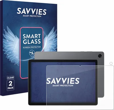 Produktbild von 2x Savvies Schutzglas Folie für Samsung Galaxy Tab A11 Plus 11" (Display+Kamera) 9H Panzer Schutzfolie Glas Displayschutz klar transparent