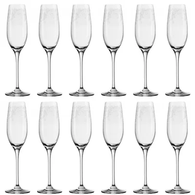 Immagine prodotto di Bicchiere da champagne Leonardo Chateau, bicchiere da prosecco, bicchiere da champagne, bicchiere nobile con incisione, 210 ml, 61590