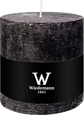 Produktbild von INNA-GLAS Blockkerze AURORA, schwarz, 10cm, Ø10cm, 79h - Germany - Stumpenkerze