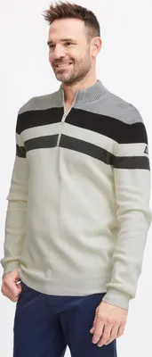Produktbild von FQ1924 FQKyle Herren Troyer Strickpullover Pullover 100% Baumwolle regular fit