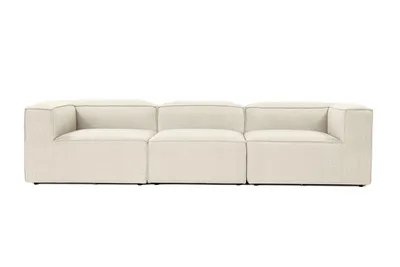 Immagine prodotto di Hanah Home, Fora 3 - Ecru, Divano a 3 piazze, 100% Hainbuche, Ecru, 297 x 105 x 66 cm