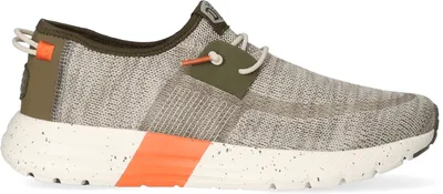 Produktbild von HEYDUDE Sirocco Sport Mode Herren Sneakers Green/Dusty Olive/Orange Größe 46
