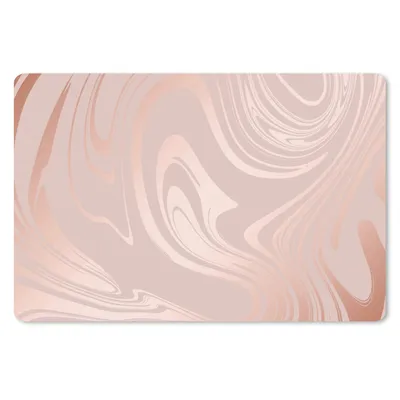Produktbild von MuchoWow® Schreibtischunterlage Marmor - Roségold - Luxus 60x40 cm - XXL Mauspad - Großes Mauspad