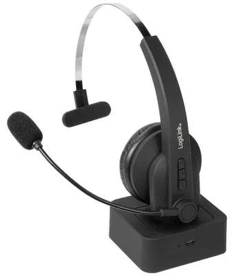 Produktbild von LogiLink BT0059, Kabellos, Büro/Callcenter, 20 - 20000 Hz, 180 g, Kopfhörer, Schwarz