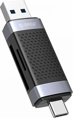 Zdjęcie produktu dla Czytnik kart pamici ORICO CD2D-AC2-BK-EP SD/microSD USB-A/USB-C 2.0