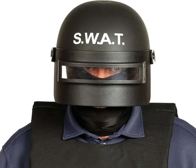 Produktbild von SWAT Helm mit Visier für Erwachsene
