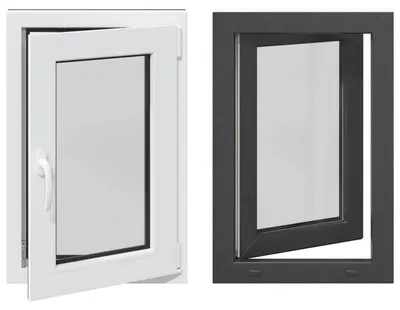 Image de vidaXL Fenêtre de cave RISOR 60 x 90 cm PVC et verre, anthracite