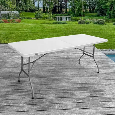 Produktbild von Faltbarer Rechteckiger Tisch für den Außenbereich - 180 cm, Klappbar, Für 6-8 Personen