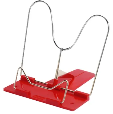 Immagine prodotto di Leggio per libri supporto per libri - Staffa in metallo - Base in plastica - Rosso - 1 pezzo