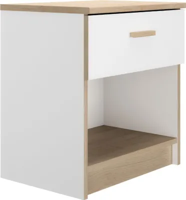 Zdjęcie produktu dla Stolik nocny z 1 szufladą, wys. 52 cm, tiul