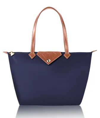 Image de Sac cabas pliable, grande capacité, en nylon, imperméable, idéal pour les courses