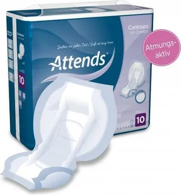 Produktbild von Vorlage Attends Contours Air Comfort 10 (1Karton:4x21Stk.)>>>>