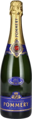 A bottle of Pommery Brut Royal Champagne.