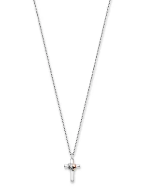 Obrázek produktu pro Engelsrufer ERN-CROSSHEART-BIR Cross Ladies Necklace 40mm, adjustable