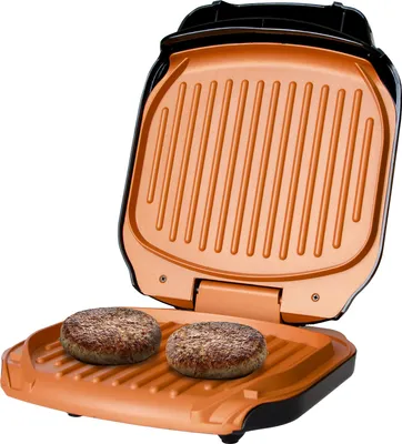 Immagine prodotto di Bonplus BP | Grill elettrico | Grill a sandwich | Superficie antiaderente | Facile da pulire | Con serbatoio dell'olio | 900W | Grill senza fumo | Cucina