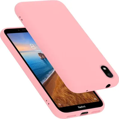 Produktbild von Cadorabo Schutzhülle für Xiaomi RedMi 7A Hülle in Rosa Handyhülle Case Cover TPU Etui
