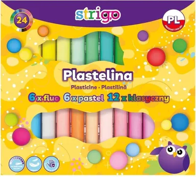 Produktbild von Strigo Plastelina Szkolna 24 kolory