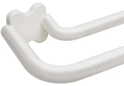 Produktbild von Doppelte Gardinenstange Weiß 80-218 cm