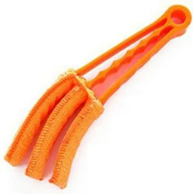 Produktbild von Jalousienreiniger - Luxaflex-Bürste - Jalousien-Kehrschaufel - Orange