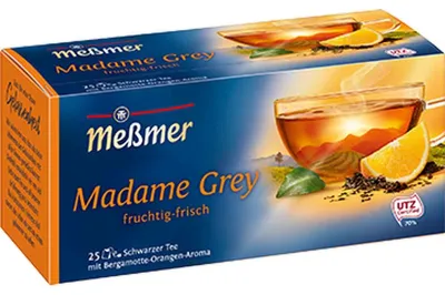 Immagine prodotto di Tè nero Meßmer Madame Grey con aroma di bergamotto e arancia 43g