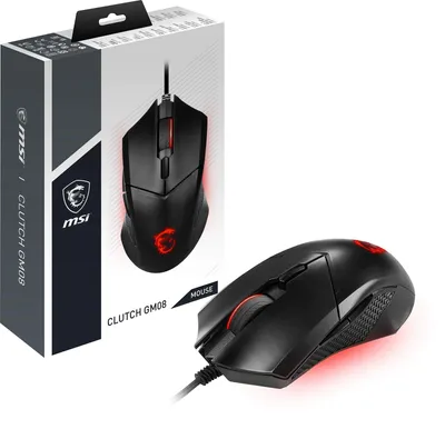 Obrázok produktu pre Myš Clutch Gaming Maus 3519, senzor 200-4200 DPI, 6 tlačidiel, čierna, RGB podsvietenie, káblová, model GM08
