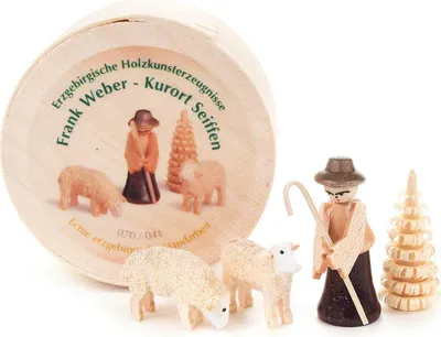 Produktbild von Schäferei in Spandose (3,5cm) von Dregeno Seiffen