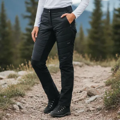 Produktbild von Hose CAMPAGNOLO Woman PrimaLoft Pant Schwarz/Grau Schwarz 3XL