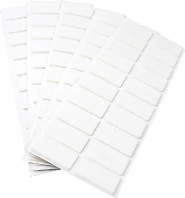 Produktbild von Adsamm® | 100 x selbstklebende Filzgleiter / Weiß / 20x40 mm / rechteckig / Möbelgleiter aus Filz mit 3.5 mm Stärke